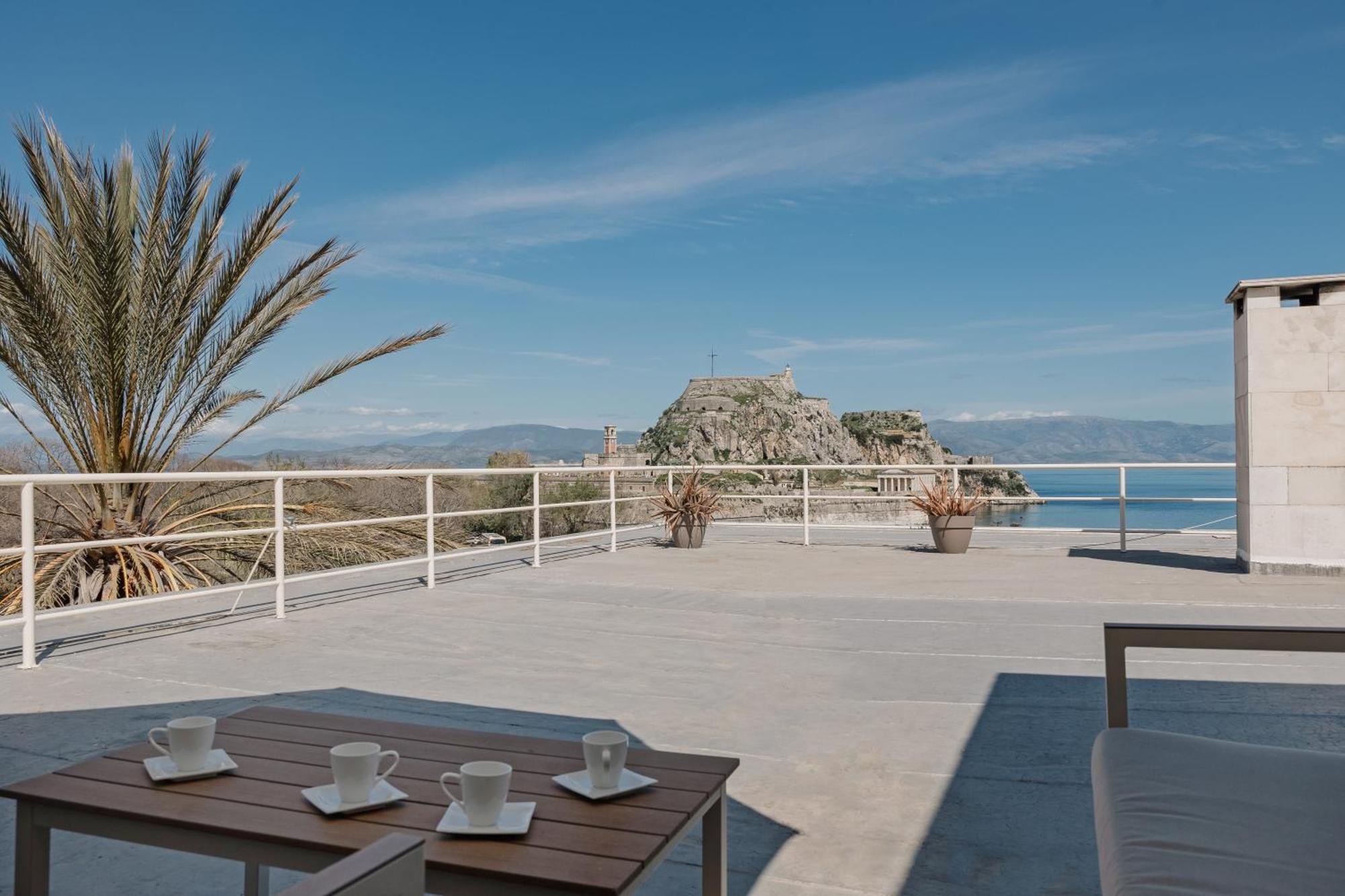 Old Fortress View Roof Top Apartment By Konnect Corfu  Zewnętrze zdjęcie